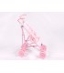 Silla pequena de paseo para munecas carlota color rosa 550x270x410 mm