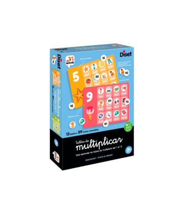 Juego diset de mesa tablas de multiplicar