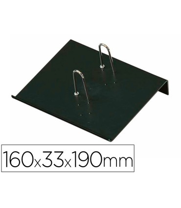 Portacalendario plastico faibo para bloc bufete 100 reciclable color negro 160x33x190 mm