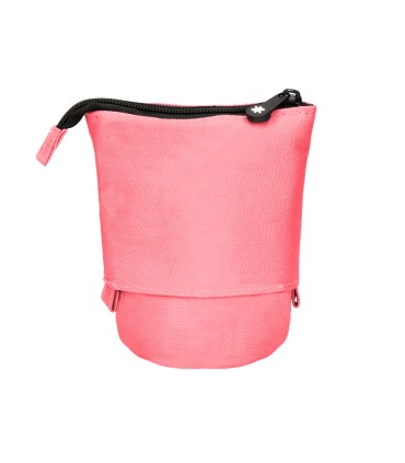 Bolso escolar portatodo antartik cubilete color coral 190x60x80 mm