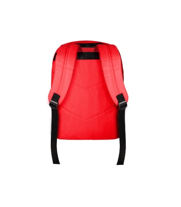 Cartera antartik mochila con asa y bolsillo frontal concremallera color rojo 320x140x430 mm