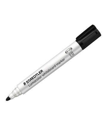 Rotulador staedtler lumocolor 351 para pizarra blanca punta redonda 2 mm recargable color negro