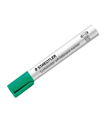 Rotulador staedtler lumocolor 351 para pizarra blanca punta redonda 2 mm recargable color verde claro