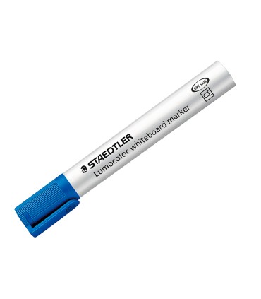 Rotulador staedtler lumocolor 351 para pizarra blanca punta redonda 2 mm recargable color azul