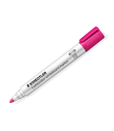 Rotulador staedtler lumocolor 351 para pizarra blanca punta redonda 2 mm recargable color rosa