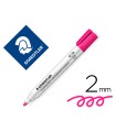 Rotulador staedtler lumocolor 351 para pizarra blanca punta redonda 2 mm recargable color rosa