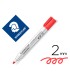 Rotulador staedtler lumocolor 351 para pizarra blanca punta redonda 2 mm recargable color rojo