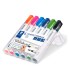 Rotulador staedtler lumocolor 351 para pizarra blanca punta redonda 2 mm recargable estuche 6 unidades colores