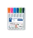 Rotulador staedtler lumocolor 351 para pizarra blanca punta redonda 2 mm recargable estuche 6 unidades colores