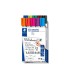 Rotulador staedtler lumocolor 351 para pizarra blanca punta redonda 2 mm recargable caja 10 unidades colores surtidos