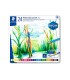 Lapices de colores staedtler acuarelables caja metal de 24 unidades colores surtidos