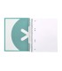 Cuaderno espiral liderpapel a5 micro antartik tapa forrada120h 90 gr liso 5 bandas 6 taladros color menta