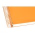 Cuaderno espiral liderpapel a5 micro antartik tapa forrada120h 90 gr cuadro 5mm 5 bandas6 taladros color mostaza