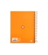 Cuaderno espiral liderpapel a5 micro antartik tapa forrada120h 90 gr cuadro 5mm 5 bandas6 taladros color mostaza