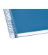 Cuaderno espiral liderpapel a5 micro antartik tapa forrada120h 90 gr cuadro 5mm 5 bandas6 taladros color azul oscuro