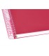 Cuaderno espiral liderpapel a4 micro antartik tapa forrada120h 100 gr horizontal 5 banda4 taladros color frambuesa