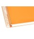 Cuaderno espiral liderpapel a4 micro antartik tapa forrada120h 100 gr horizontal 5 banda4 taladros color mostaza