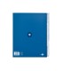 Cuaderno espiral liderpapel a4 micro antartik tapa forrada120h 100 gr horizontal 5 banda4 taladros color azul oscuro