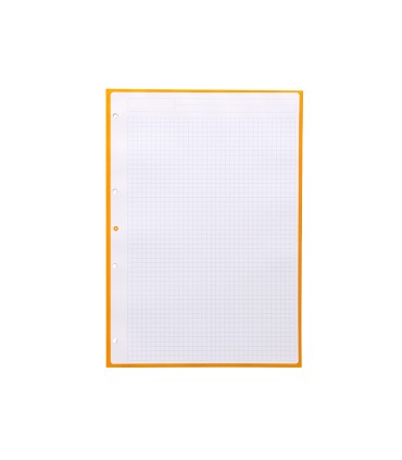 Recambio liderpapel a4 antartik 80 hojas 90g m2 cuadro 5 mm 4 taladros 1 banda marco color mostaza