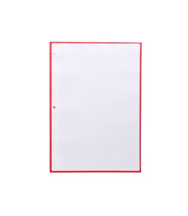 Recambio liderpapel a4 antartik 80 hojas 90g m2 cuadro 5 mm 4 taladros 1 banda marco color frambuesa