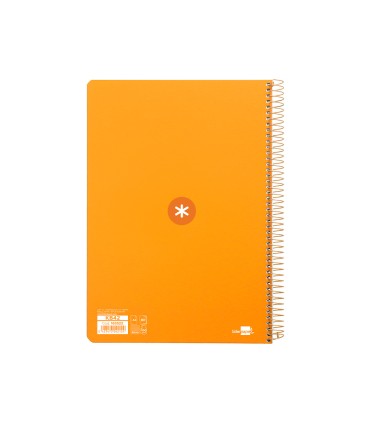 Cuaderno espiral liderpapel a4 micro antartik tapa dura 80h 100gr cuadro 5mm sin banda4 taladros color mostaza