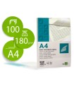 Papel verjurado liderpapel a4 180g/m2 crema paquete de 100 hojas