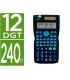 Calculadora liderpapel cientifica xf32 12 digitos 240 funciones con tapa solar y pilas color azul 156x85x20