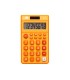 Calculadora liderpapel bolsillo xf10 8 digitos solar y pilas color naranja 115x65x8 mm