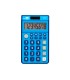 Calculadora liderpapel bolsillo xf09 8 digitos solar y pilas color azul 115x65x8 mm