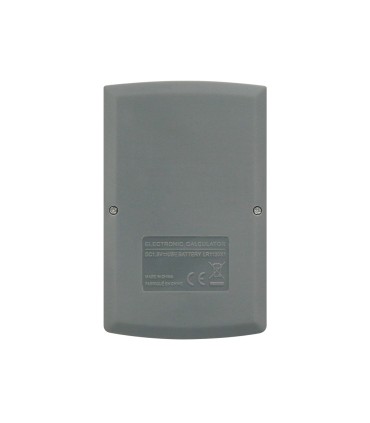 Calculadora liderpapel bolsillo xf07 8 digitos solar y pilas color gris 98x62x8 mm