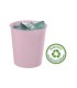 Papelera plastico archivo 2000 ecogreen 100 reciclada 18 litros color rosa pastel