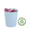 Papelera plastico archivo 2000 ecogreen 100% reciclada 18 litros color azul pastel