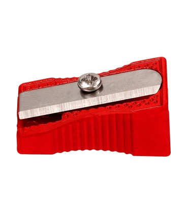 Sacapuntas liderpapel metalico cuna 1 uso color rojo