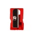 Sacapuntas liderpapel metalico cuna 1 uso color rojo