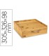 Soporte para capsulas de cafe cep silva bambu 1 cajon 305x326x98 mm