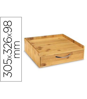 Soporte para capsulas de cafe cep silva bambu 1 cajon 305x326x98 mm