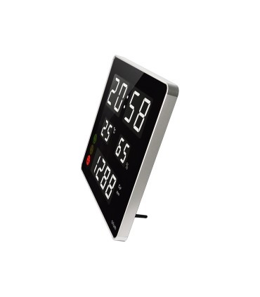 Reloj orium cep con medidor de co2 pantalla led alarma personalizable y sensor de infrarrojos 400x360x40 mm