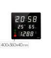 Reloj orium cep con medidor de co2 pantalla led alarma personalizable y sensor de infrarrojos 400x360x40 mm