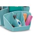 Organizador de sobremesa cep riviera plastico 8 departamentos color verde agua 143x158x93 mm