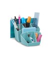 Organizador de sobremesa cep riviera plastico 8 departamentos color verde agua 143x158x93 mm