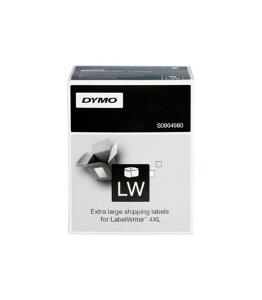 Etiqueta adhesiva dymo labelwriter para envio 104x159 mm blanca para impresoras 4xl 5xl rollo de 220 unidades