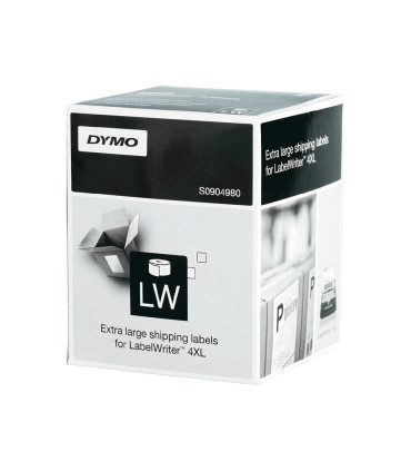 Etiqueta adhesiva dymo labelwriter para envio 104x159 mm blanca para impresoras 4xl 5xl rollo de 220 unidades