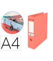 Archivador de palanca esselte colour breeze carton forrado pvc din a4 lomo 75 mm color coral