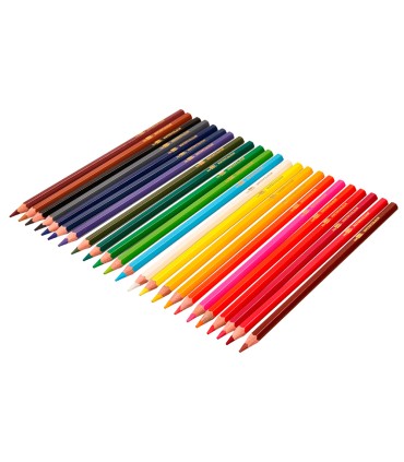 Lapices de colores acuarelables liderpapel caja de 24 unidades colores surtidos