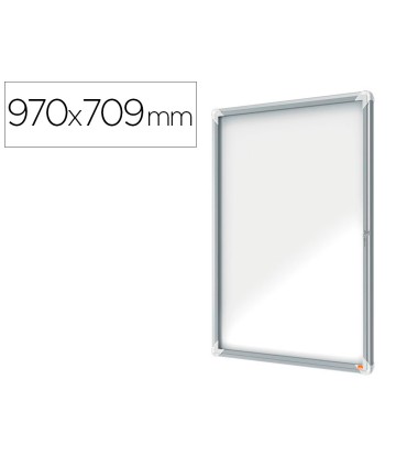 Vitrina de anuncios nobo premium plus magnetica de exterior 9 x din a4 1000x752x45 mm