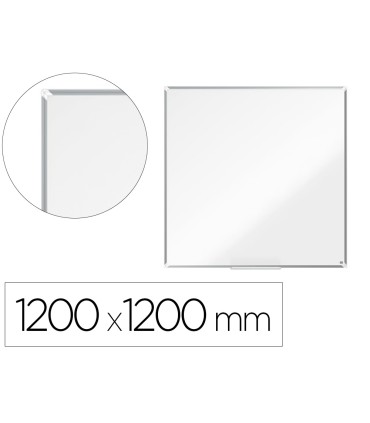 Pizarra blanca nobo premium plus melamina 1200x1200 mm