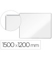 Pizarra blanca nobo premium plus acero lacado magnetica 1500x1200 mm