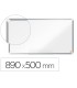 Pizarra blanca nobo premium plus acero lacado formato panoramico 40 magnetica 890x500 mm