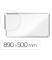 Pizarra blanca nobo premium plus acero lacado formato panoramico 40\" magnetica 890x500 mm