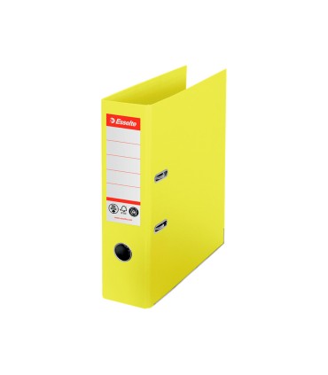 Archivador de palanca esselte n 1 co2 neutral din a4 carton forrado lomo 75 mm amarillo vivida